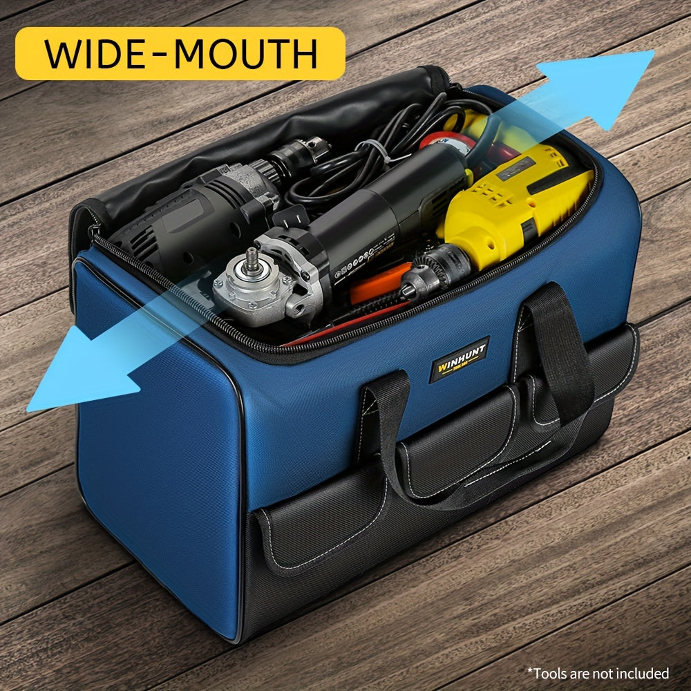 Heavy-Duty Tool Bag with Wide Opening