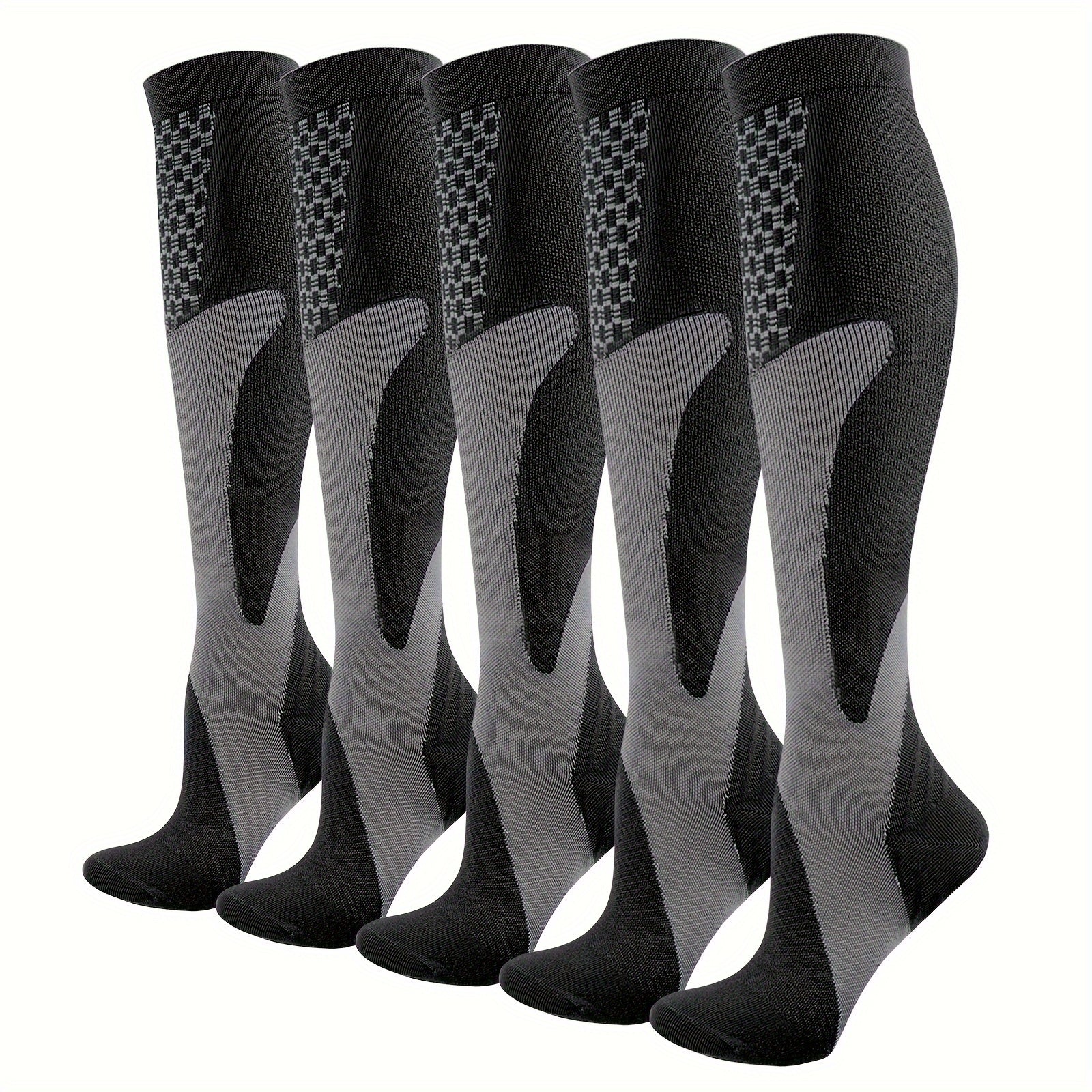 5-Pack Compression Knee-High Socks