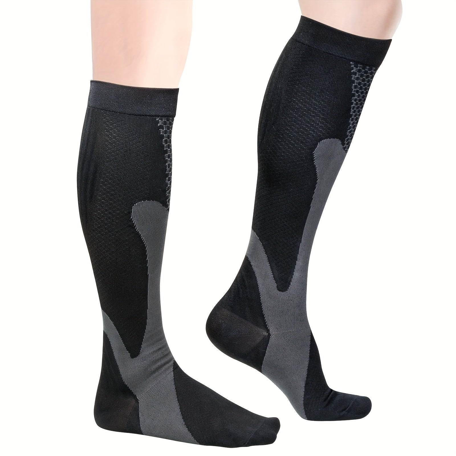 Close-up of breathable knit fabric and reinforced heel


