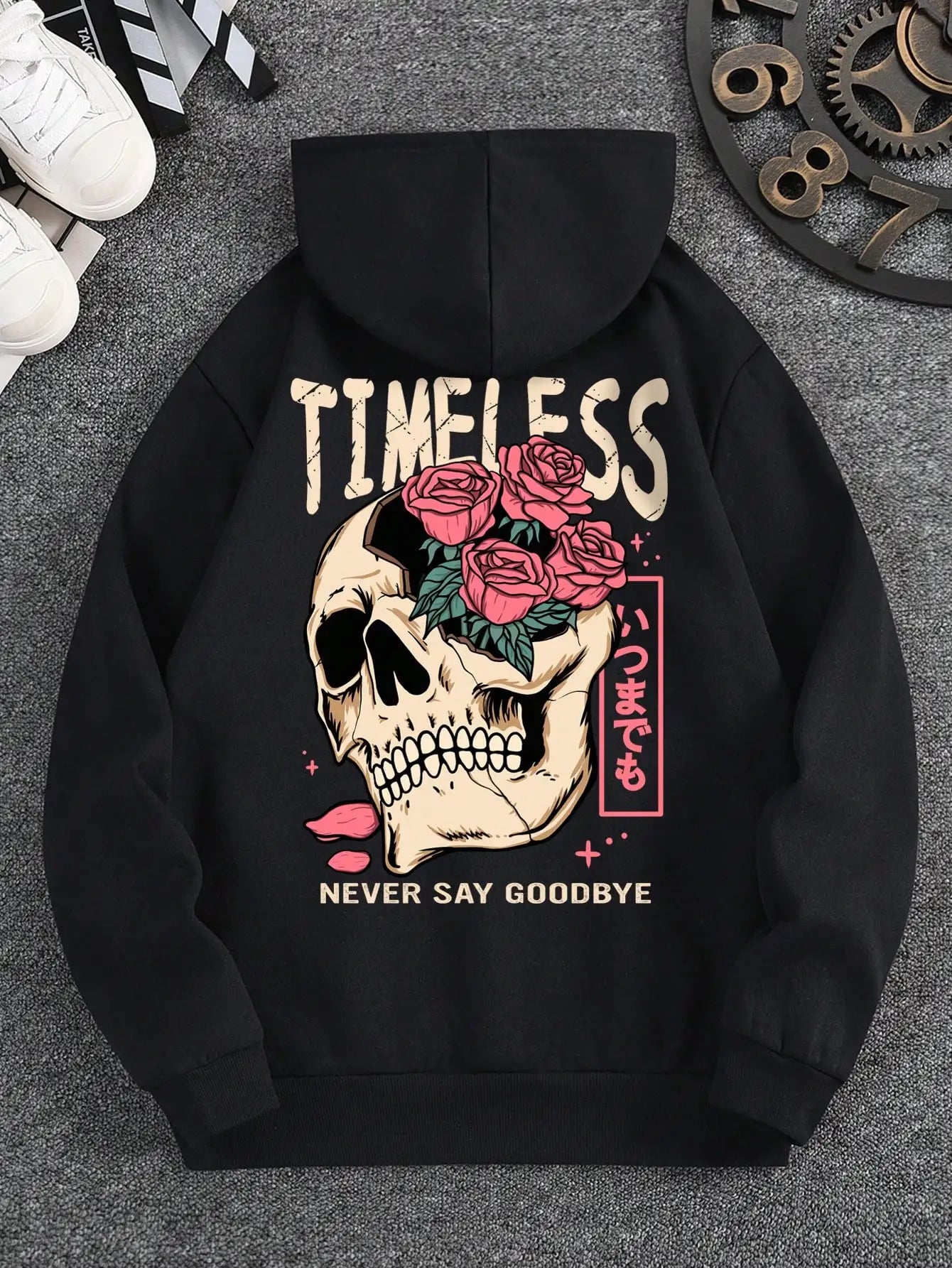 Sixth june skull print hoodie black shop