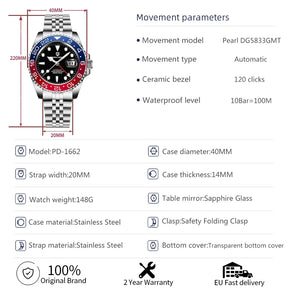 Pagani Design Moonphase Automatic Watch PD-1662