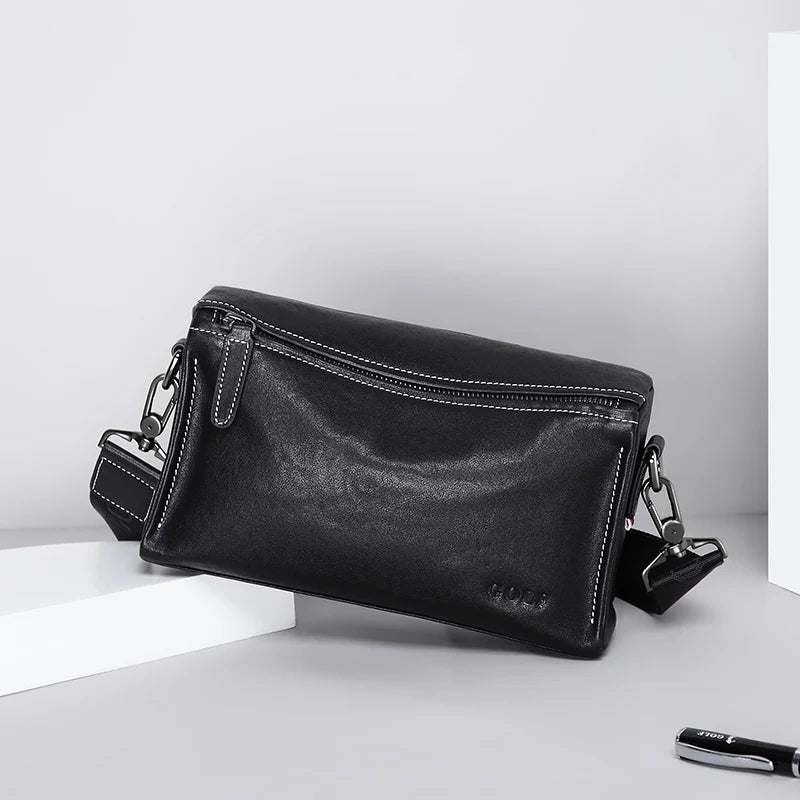 Vintage Leather Shoulder Bag for Men - Oxvyn