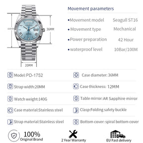 Pagani Design Tourbillon Automatic Watch PD-1752